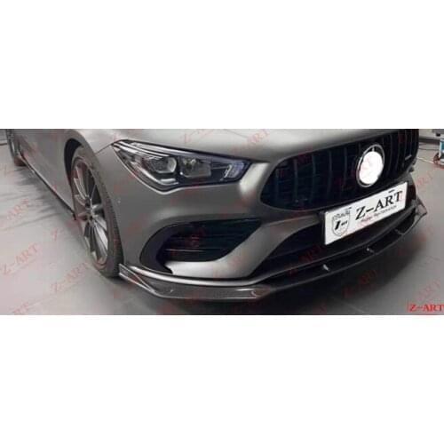 2020 Z-ART CLA carbon fiber front lip for C118 carbon fiber front spoiler for all new CLA class carbon fiber front chin
