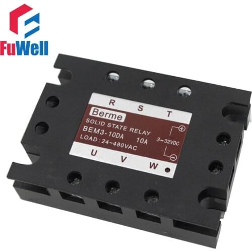 3-phase Solid State Relay SSR DC-AC 10DA