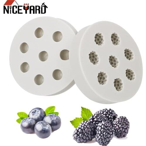 3D Raspberry Blueberry Shape Silicone Mold DIY Cake Decorating Mould Chocolate Pastry Tool Cake Tools Sugarcraft Baking Tool