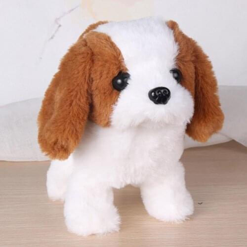Electric Plush Simulation Teddy Corgi Dog Rabbit Tail Wagging Ass Shaking Toy Robot Dog Toy for Children Kid Girl Boy Toys Gifts