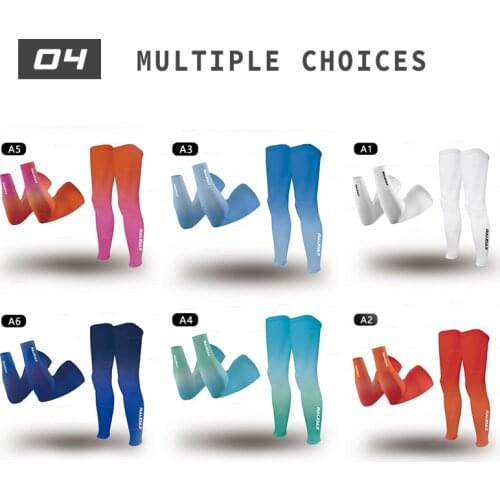Cycling Arm Warmer Our Team Raudax Cosmic Leg Warmers Color UV Ourtection Breathable Bicycle Running Racing MTB Bike Leg Sleeve