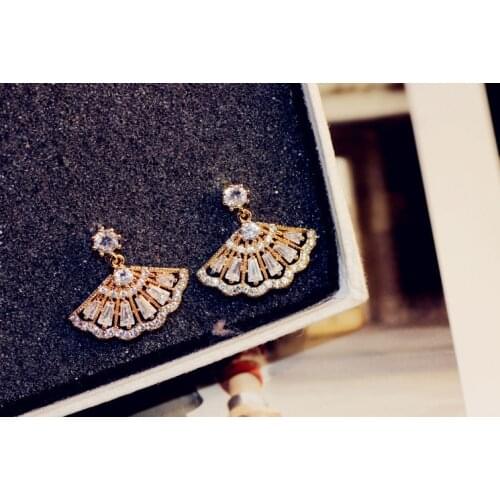 2021 New Earrings 925 silver Crystal from Swarovskis Wholesale Charm Women Fine Jewelry Woman Earrings