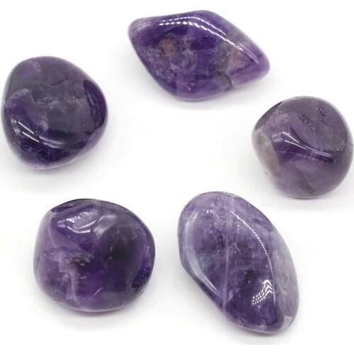 New Natural Stone Loose Beads Irregular Rose Quartzs Amethysts Wine Stones for Soft Spirit Pink Crystal Hole Decoration Healing