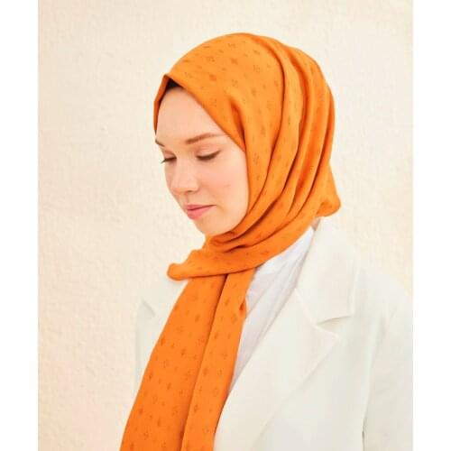 Salland Pearl Series Orange Shawl Comfortable Product Fashion Flexible and Breathable Comfy Fabric Quality Robust Original Does No Ironing Easy Use Quality Shawl Stylish Designs Casual Style Original PEATU001