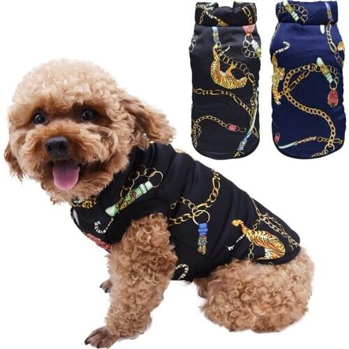 Pet Dog Autumn Winter Coat Costume Small Medium Dogs Tiger Pattern Sweater Cotton Padded Clothes Outdoor Pets Casual Costume