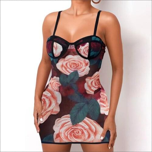 Yimunancy Print Spaghetti Strap Dress Women Bodycon Dress 2021 Spring Ladies Sexy Dress Robes