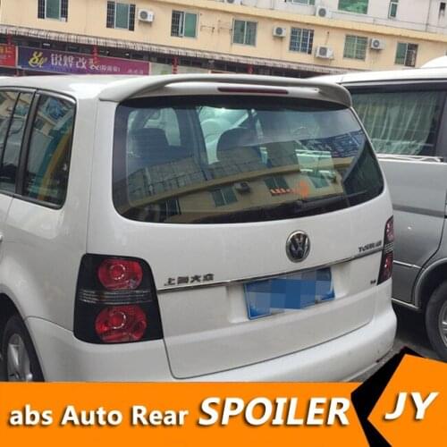 For Volkswagen Touran Spoiler 2007-2013 Touran spoiler High Quality ABS Material Car Rear Wing Primer Color Rear Spoiler