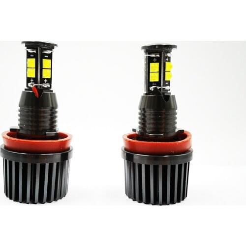 2pcs/1Set 2x40W 80W E92 H8 LED Angel Eyes Led Marker Lights canbus for BMW X5 E70 X6 E71 E90 E91 E92 M3 E89 E82 E87 Headlight