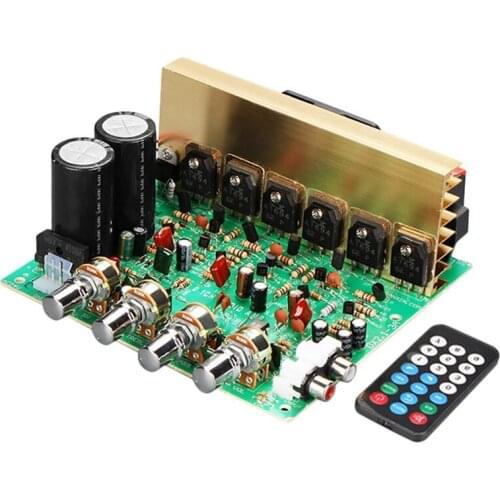 Top Deals DX-2.1 Channel 2X100W High-Power Subwoofer Digital Audio Power Amplifier Board Can Be Connected to Bluetooth Decoding