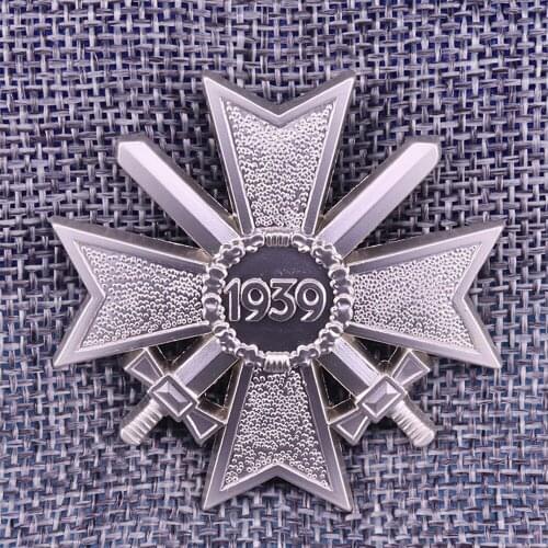 World War II Germany 1939 Merit Cross first Class Sword insignia medal retro silver insignia