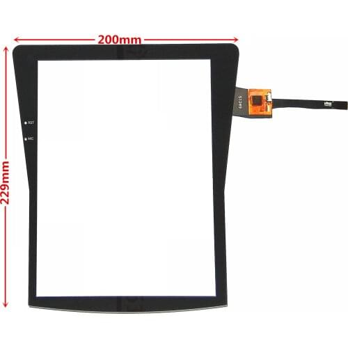 Vertical screen Capacitive Touch Digitizer for Car DVD GPS navigation multimedia Touch screen panel Glass