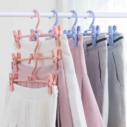 Coat Pants Hanger Adjustable Hanger Closet Organizer Drying Rack for Trouser Skirt Pants Multifunctional Trouser Storage Rack