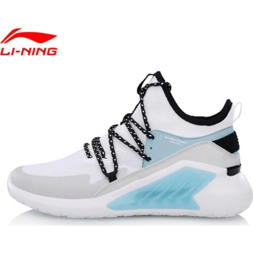 Li-Ning Women EXTRA MID Walking Shoes Mono Yarn Breathable Comfort LiNing Cloud Sport Shoes Leisure Sneakers AGLP038 SJFM19