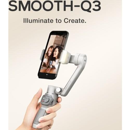 ZHIYUN Official SMOOTH Q3 3-Axis Phone Gimbal Flexible Handheld Stabilizer for Smartphone iPhone Xiaomi Huawei vs snoppa atom 2