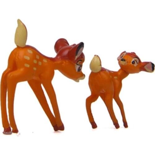 ZOCDOU 1 Piece Self-healing Warm Series Zoo Deer Small Statue Figurine Micro Crafts Ornament Miniatures DIY Home Garden Decor
