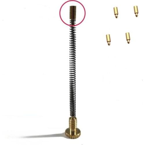 4pcs/Lot Flint Spring Screws Replacement Brass Copper Top Pins For ZP Kerosene Gasoline Lighter Repair Part DIY Supplies