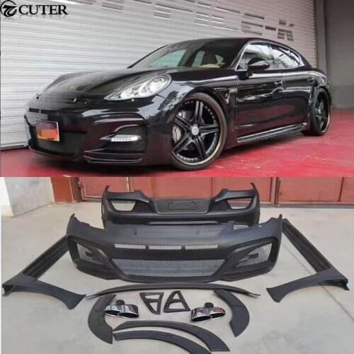 FRP Car body kit front bumper rear bumper side skirts rear spoiler Wheel eyebrows for Porsche Panamera 970 WALD body kit 10-15