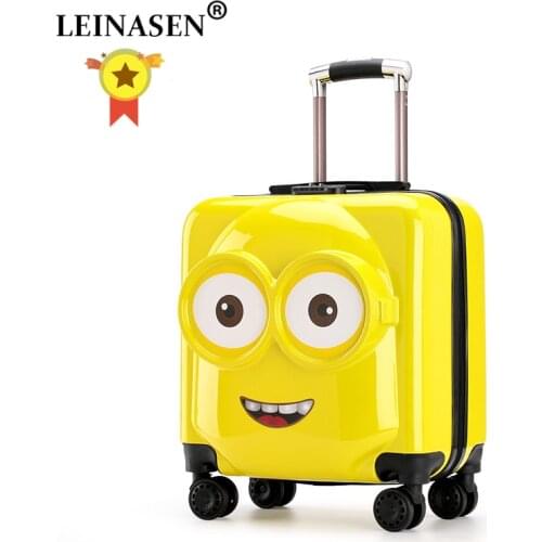 20 inch Kids Suitcase 3D Travel Luggage Children Travel Trolley Suitcase wheels Child suitcase Boy Girl Toys Rolling luggage