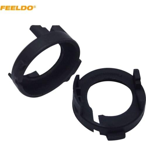 FEELDO 2Pcs Car LED H7 Headlight Adapter Holder Base For Hyundai Elantra/Mistra KIA Sonata 9 H7 Base Socket #5541