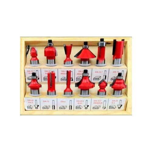 Milling cutter Woodworking Engraving Machine Wood trimmer head cutter tool kit 12.7mm diameter 1/2