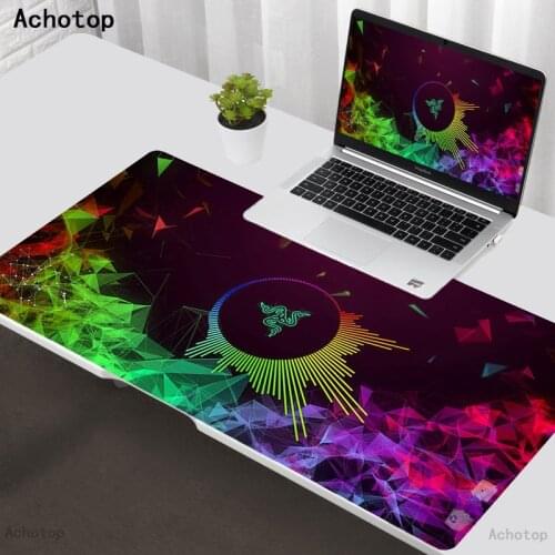 Razer Brand Large Gaming Mouse mat With Lock Edge Anime 300*800 Speed/Control Version Mousemat For Dota Lol Macbook Mosue Carpet