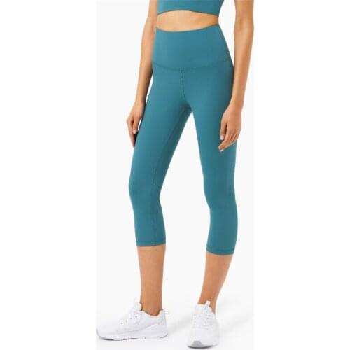 20" HIGH WAIST Workout Sport Yoga Legging Women Naked Feel Fitness Athletic Cropped Pants Breathable Gym Running Capris Pants
