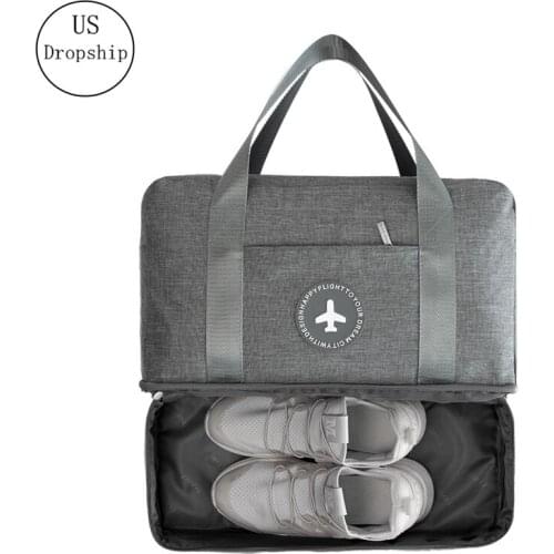 Fashion Unisex Dry And Wet Separation Bag Large Capacity Travel Bags Waterproof Clothes Shoes Storage Bag Handbag Beach Package