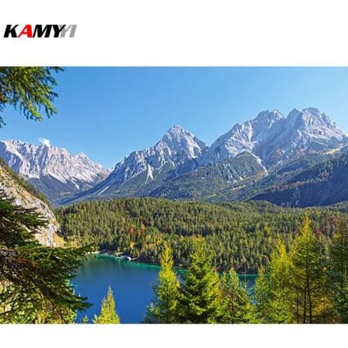 Full square / round diamond 5D DIY diamond painting landscape tall mountain 3D embroidery cross stitch mosaic home decor XY1