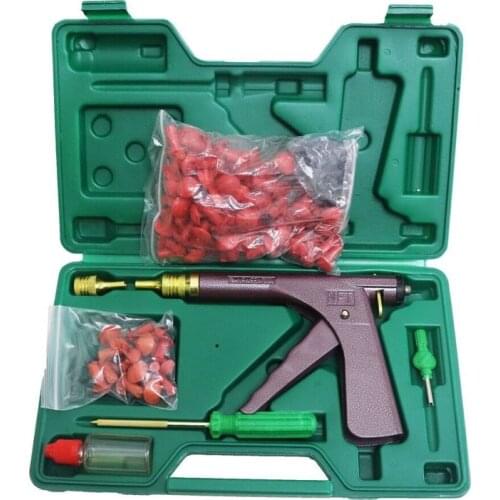 Tubeless Car Wheel Vacuum Tyre Repair Tool Kit Vacuum Tire Repair Gun Kit with Mushroom Plugs