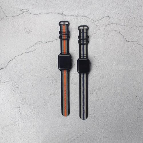 Nylon Canvas Band For Apple Watch 5 4 42mm 44mm iwatch loop starp 38mm 40mm 3 2 1 For Apple Watch Series watchband