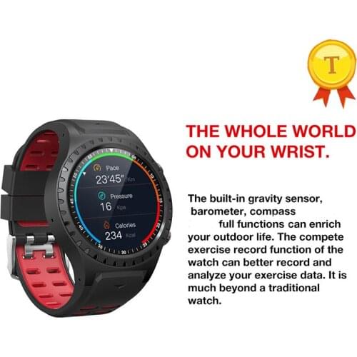 Newest build in gps outdoor sports Bluetooth smart watch with barometer compass real time weather compatible with ios android