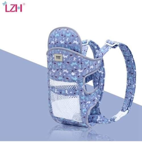LZH 2020 New Breathable Multifunctional Baby Carrier Baby Hipseat Sling Front Facing Kangaroo Baby Wrap Carrier For Four Seasons