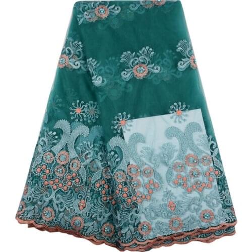 New Style Nigerian Laces Fabric High Quality French Lace Fabric African Embroidered Net Lace Fabrics For Dress 1522