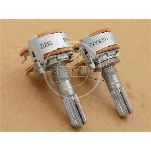 2pcs for ALPS 16 type double volume potentiometer A50K 25MM / 2 * 3 feet to adjust the volume potentiometer