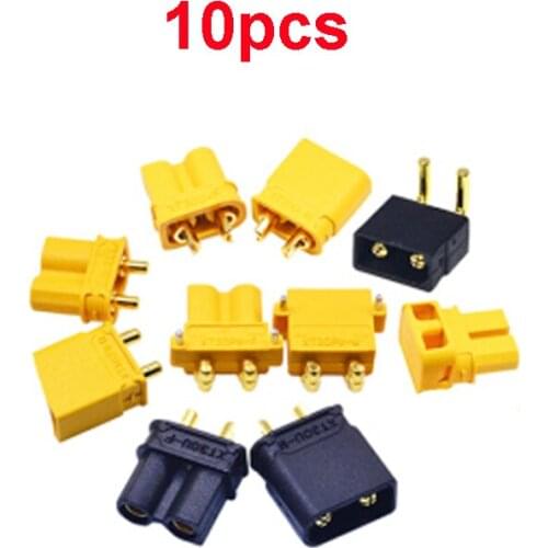 10PCS Aircraft Model Amass XT30U XT30UL XT30PW XT30UPB Male Female Gold-plated Plug Power Battery Connector DIY for RC FPV Parts