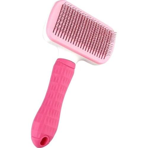 Practical Self Cleaning Slicker Brush for Dogs and Cats,Pet Grooming Tool,Removes Undercoat,Shedding Mats and Hair,Dander