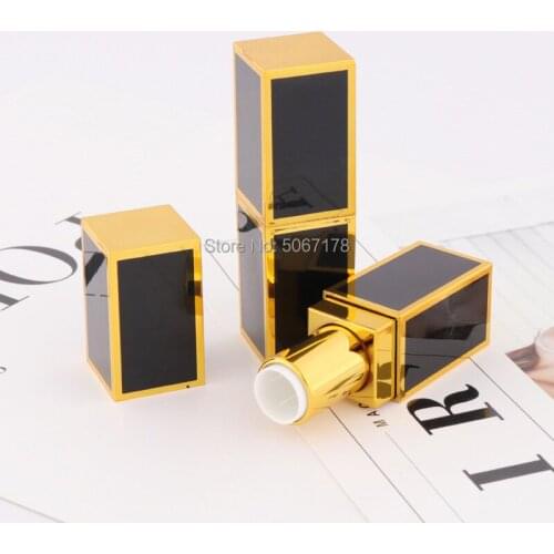 10/30/50pcs 12.1mm Black/White Empty Lipstick Tubes Refillable DIY Lip Gloss Lip Balm Bottle Containers Cosmetic Tool Wholesale