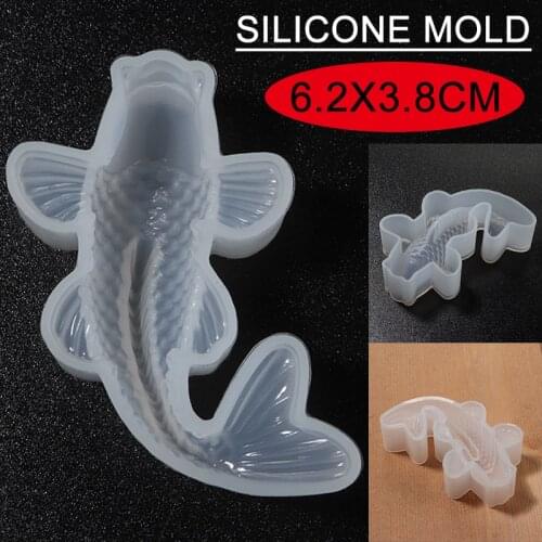 Koi Fish Silicone Mold Cake Chocolate Jelly Sugar Craft Mold DIY Cake Decorating Moulds Baking Tool Kitchen Accessories