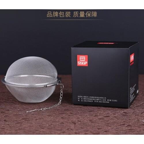 Silver Reusable 304 Stainless Mesh Herbal Ball Tea Spice Strainer Locking Tea Filter Infuser,200pcs/lot lin3833