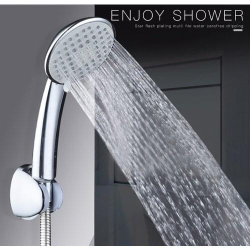 Shower Faucet For Bathroom New High Pressure Adjustable Handheld Shower Head Water Saving Top Spray Bath Tap Stainless Steel