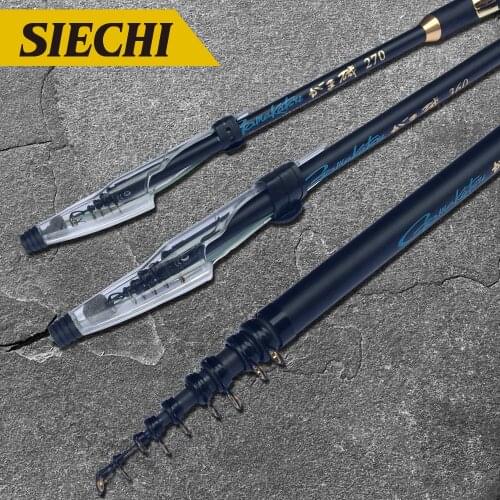 SIECHI High Carbon Telescopic Rock Fishing Rod Spinning Fishing Rod 2.7m-6.3m Power Carp Feeder Rod Surf Spinning Rod