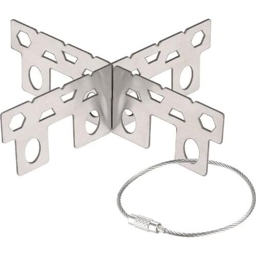 Outdoor Alcohol Stove Stand Rack Stainless Steel Camping Stove Cookware Stove Cross Rack Camping Stove Stand Spirit Burner Base