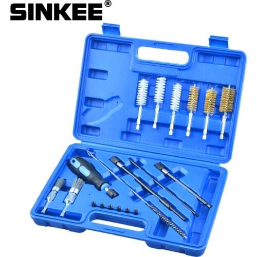 Universal Injector Seat Cleaning Set Cleaning Diesel Injectors cleaner Tool