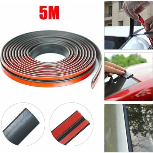 Windshield Car Sealing Strip 1.4cmx5m Roof Rubber Dustproof Insulation