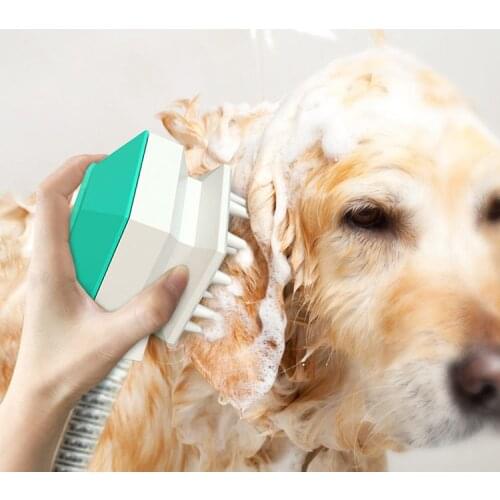Pet Dog Bath Brush Comb Multifunctional Massage Brush Shower Deshedding Hair Comb Sprayers For Dogs Cats Pet Bathing Tool