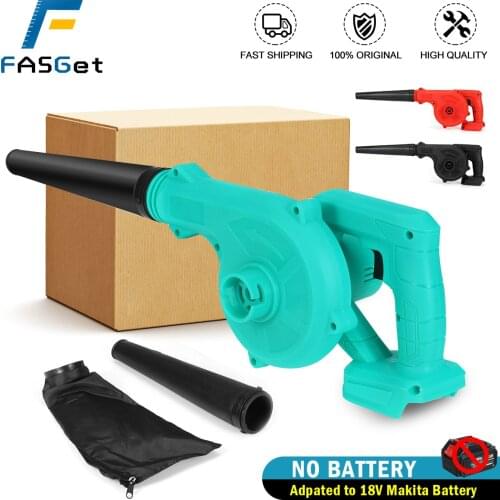 2 In 1 Cordless Electric Air Blower Vacuum Cleannig Blower Blowing & Suction Leaf Dust Collector For Makita 18V Battery