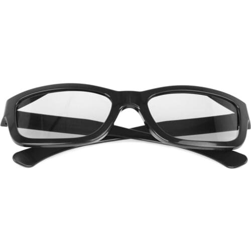 1 PC Circular Polarized Passive 3D Glasses Stereo Black For 3D TV Real D IMAX Cinemas