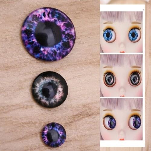 20pcs Glass Doll Eyes DIY Crafts Eyeballs for Dinosaur Animals Eye Accessories C5AF