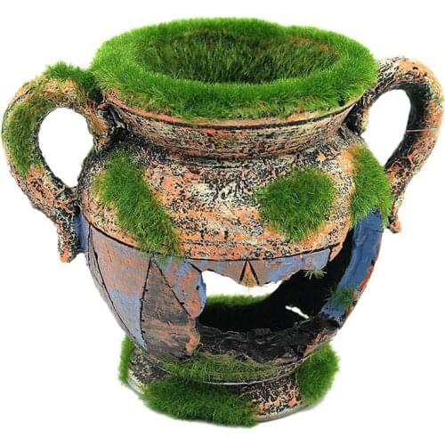 Aquariums Decorations Vase Fish Tank Decoration Accessories Landscape Ornaments Pavilion Tree Resin Home Decor