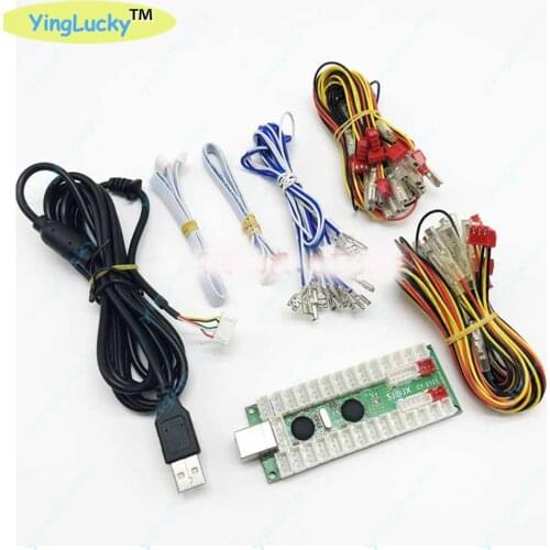 Jamma Mame Arcade cabinet DIY kit for 12V led push button ZIPPY Joystick 1 .2 player start button USB to PC PS3 Raspberry